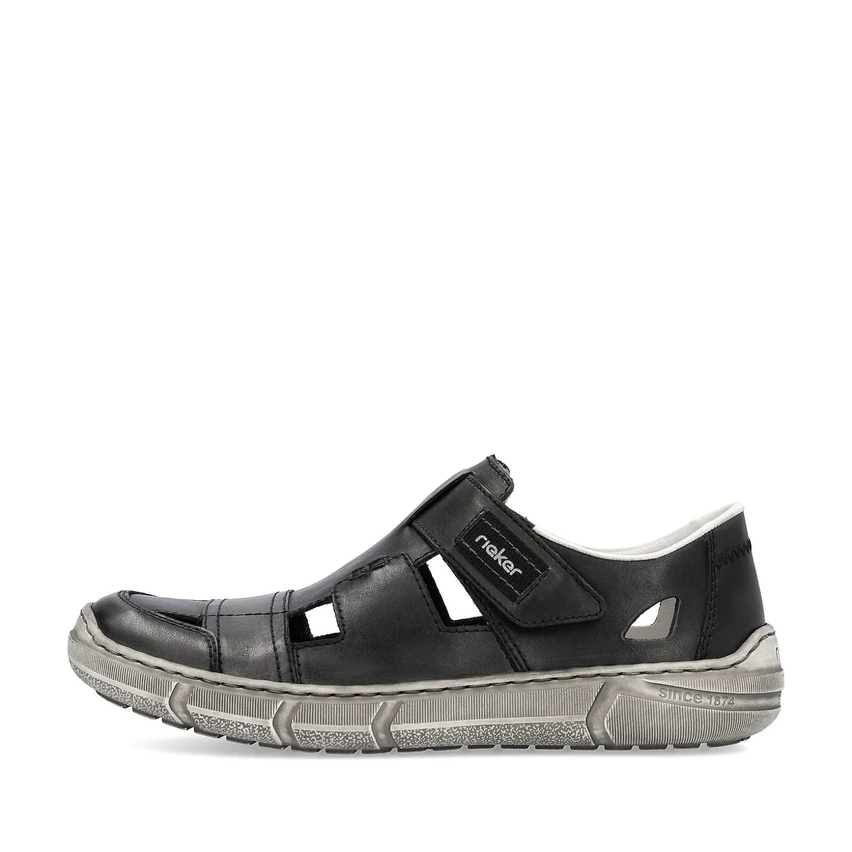 Rieker Men'S Slippers Asphalt Gray