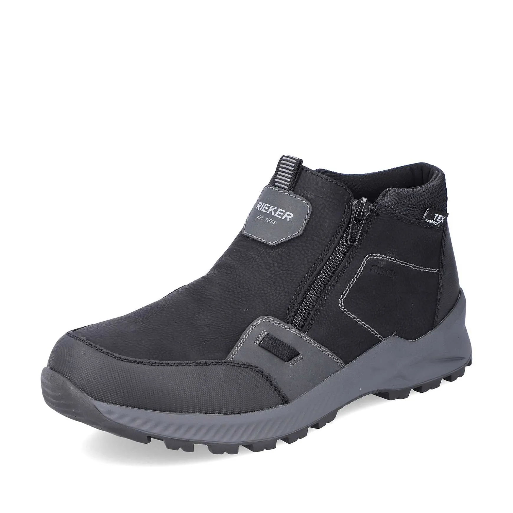 Rieker Men'S Slippers Asphalt Black