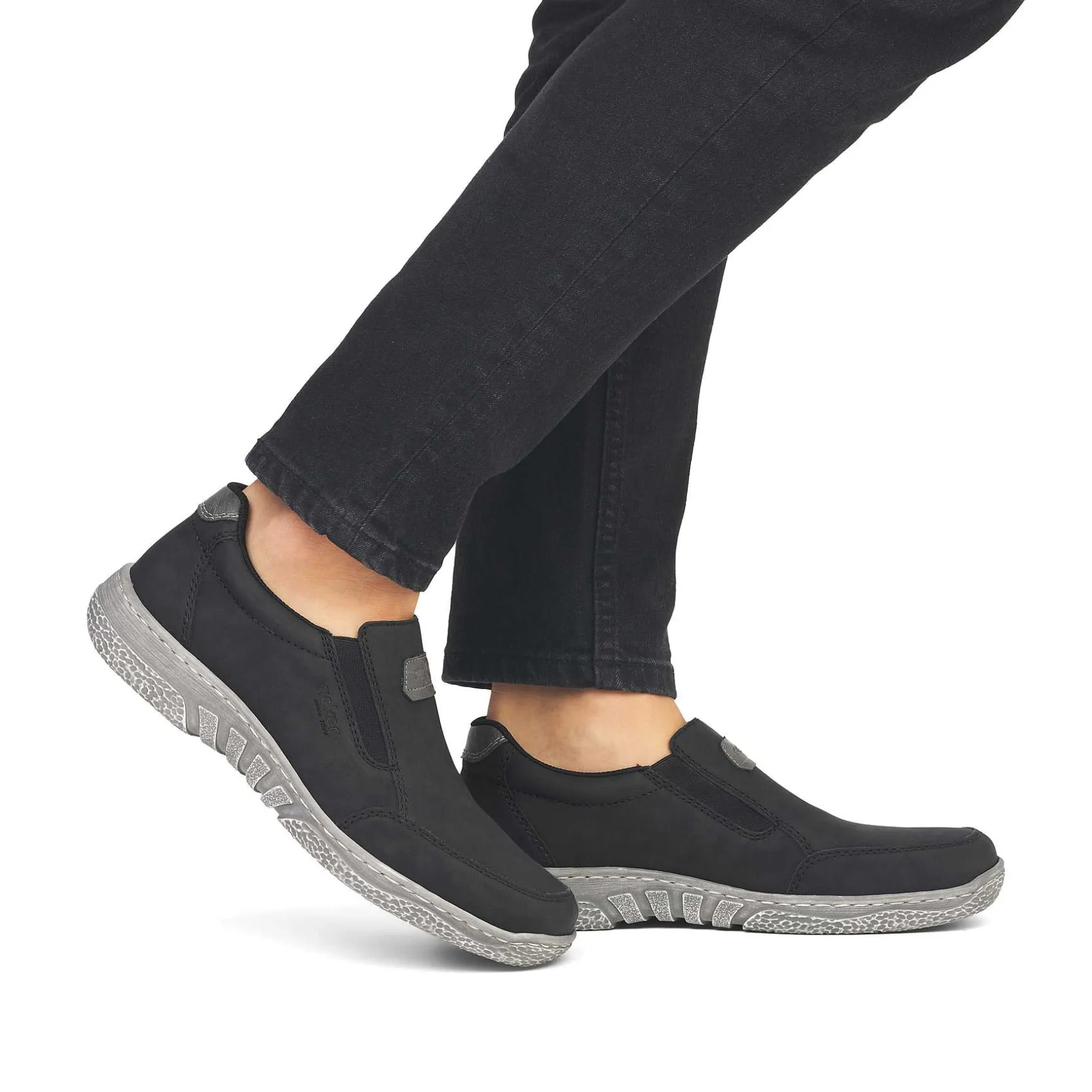 Rieker Men'S Slippers Asphalt Black