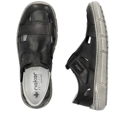 Rieker Men'S Slippers Asphalt Gray