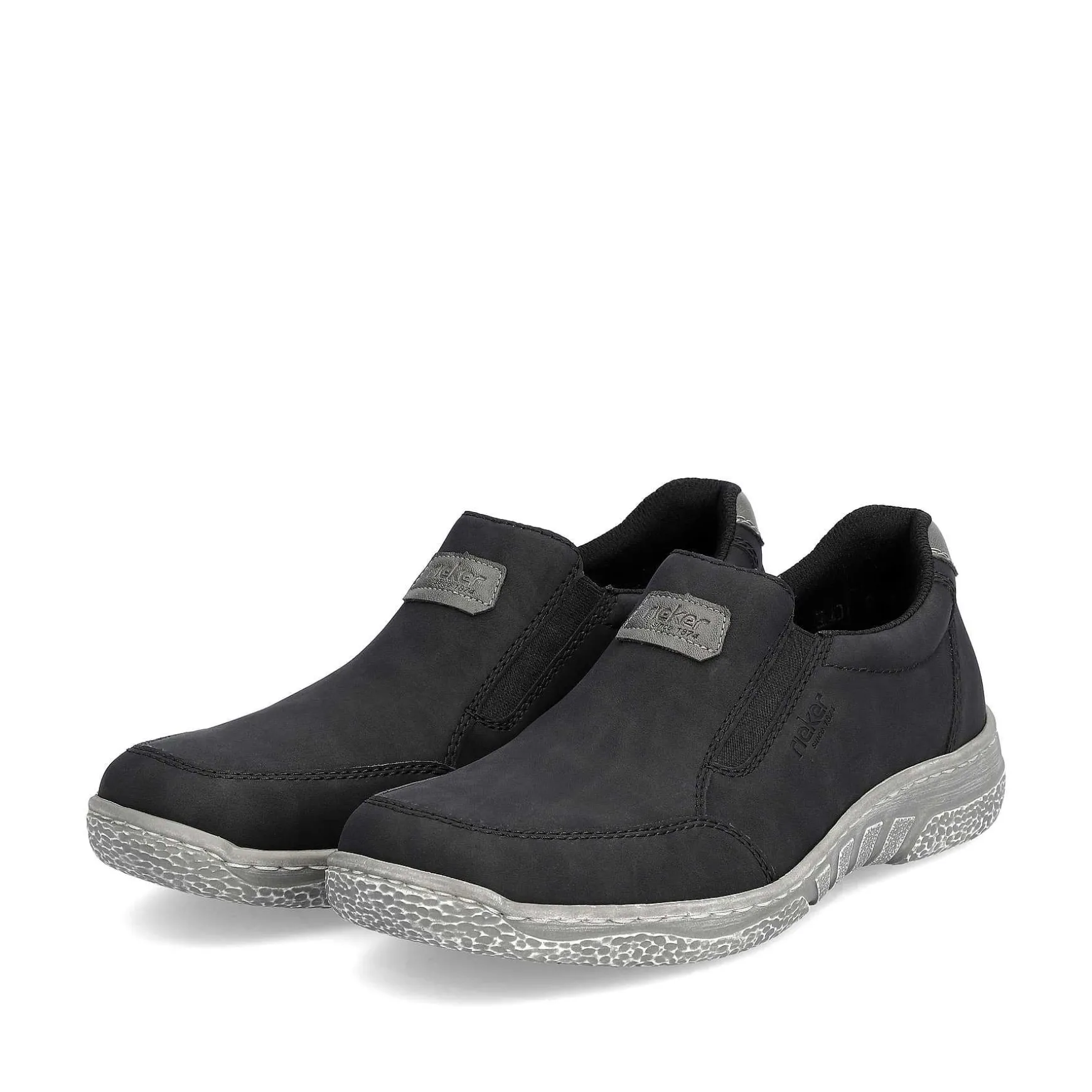 Rieker Men'S Slippers Asphalt Black