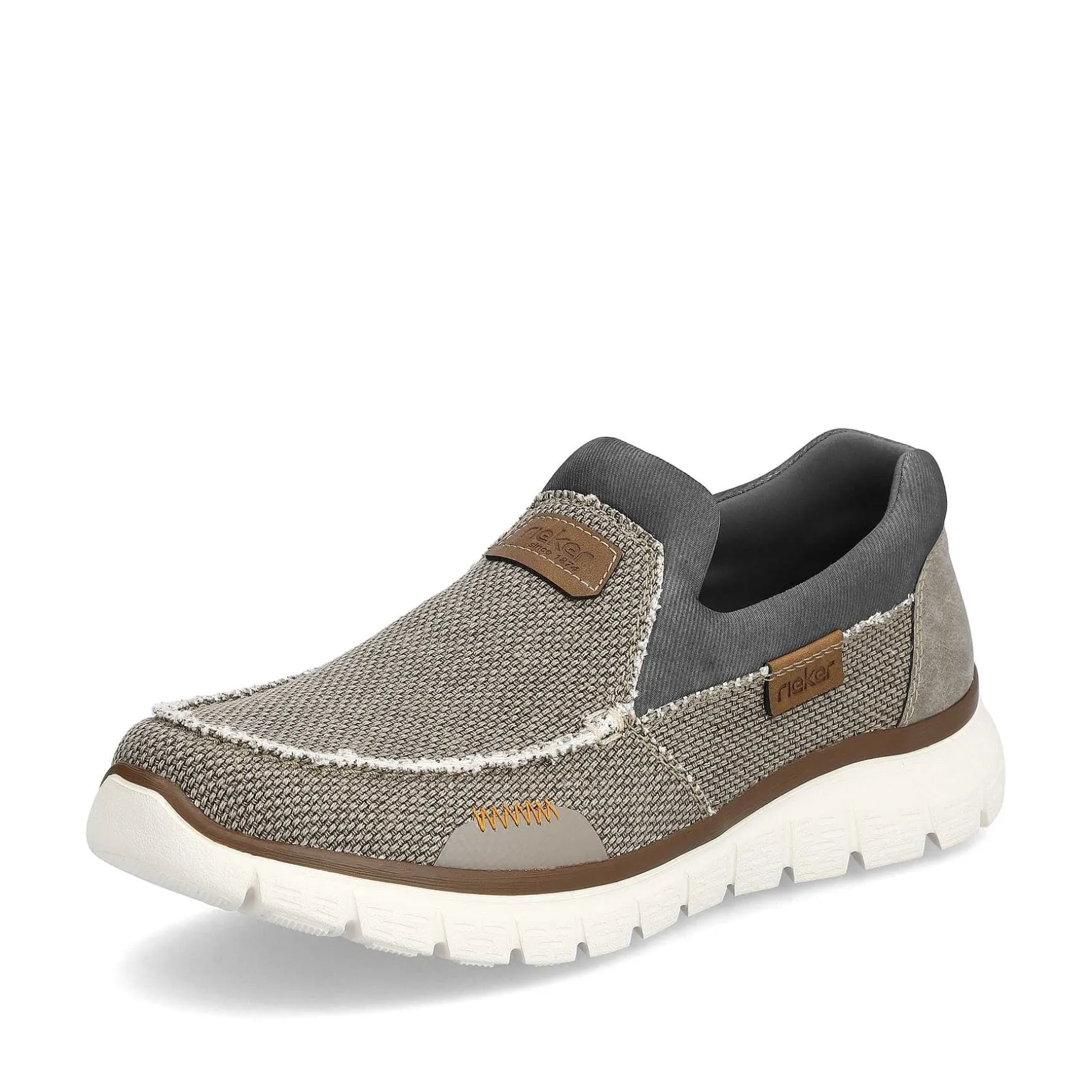 Rieker Men'S Slippers Beige-Gray