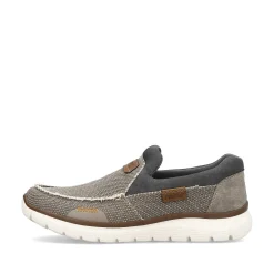 Rieker Men'S Slippers Beige-Gray