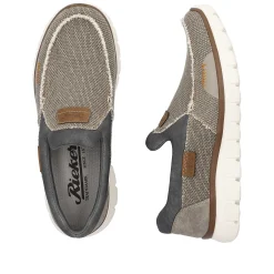 Rieker Men'S Slippers Beige-Gray