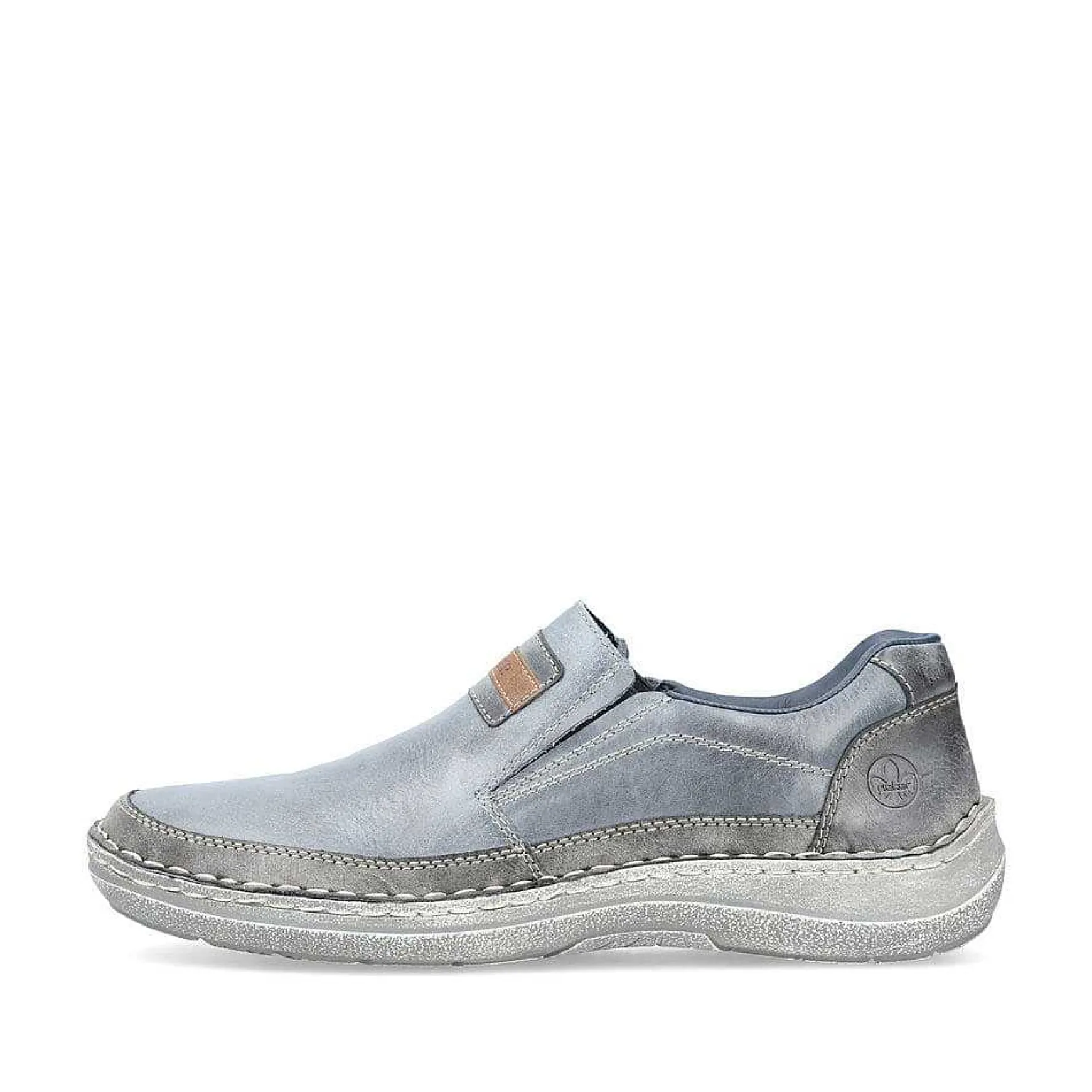 Rieker Men'S Slippers Blue Metallic