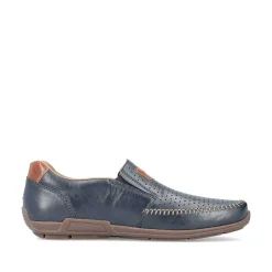 Rieker Men'S Slippers Blue Metallic