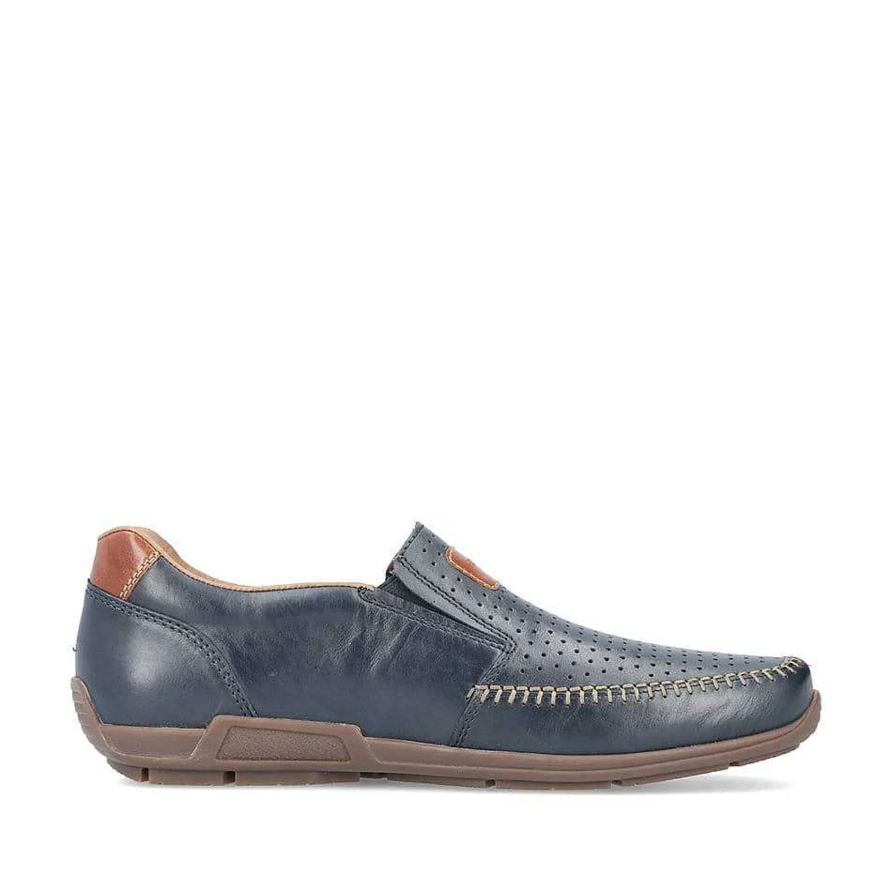 Rieker Men'S Slippers Blue Metallic