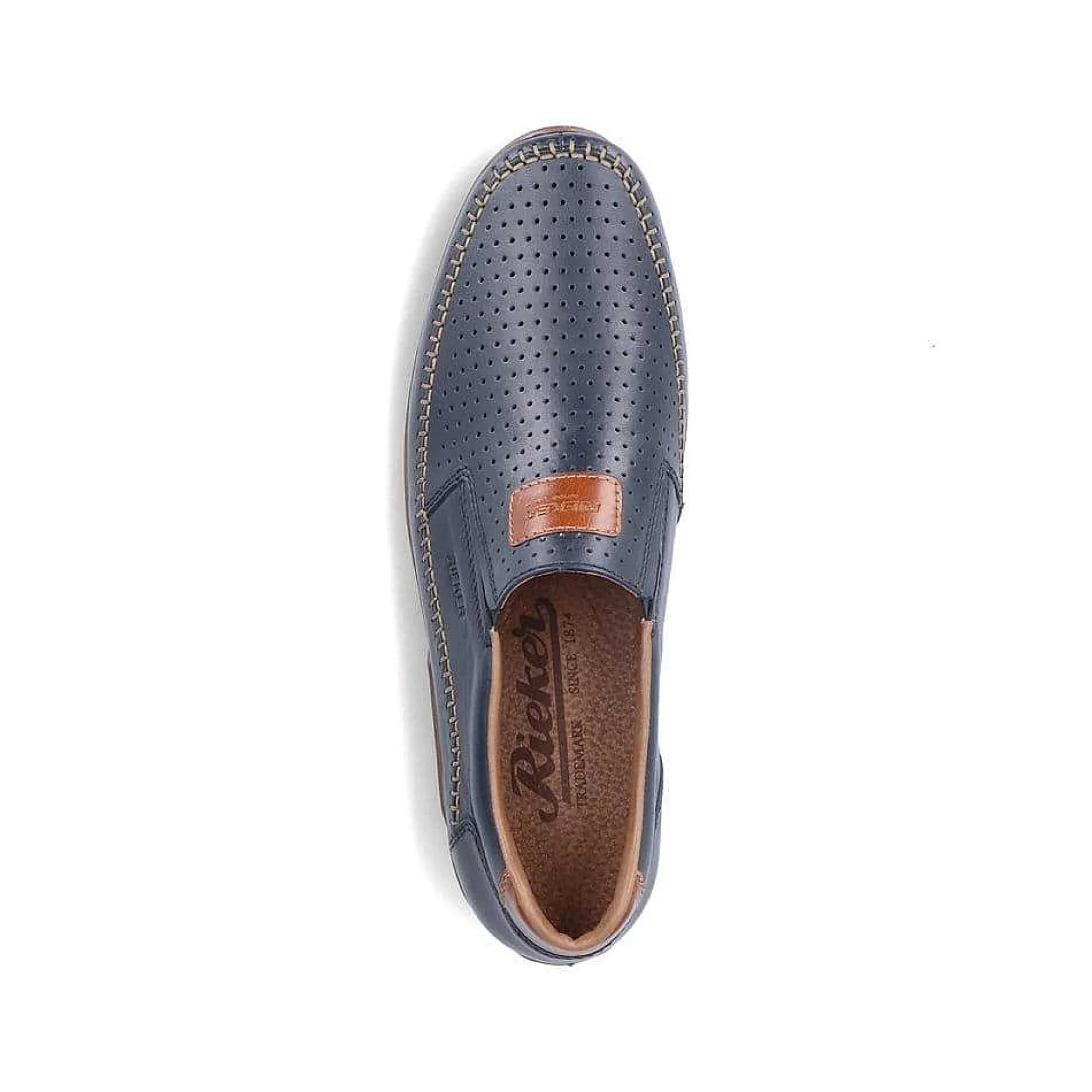 Rieker Men'S Slippers Blue Metallic
