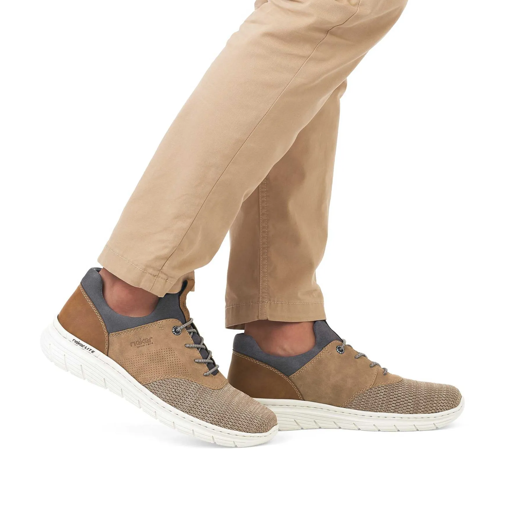 Rieker Men'S Slippers Brown-Beige