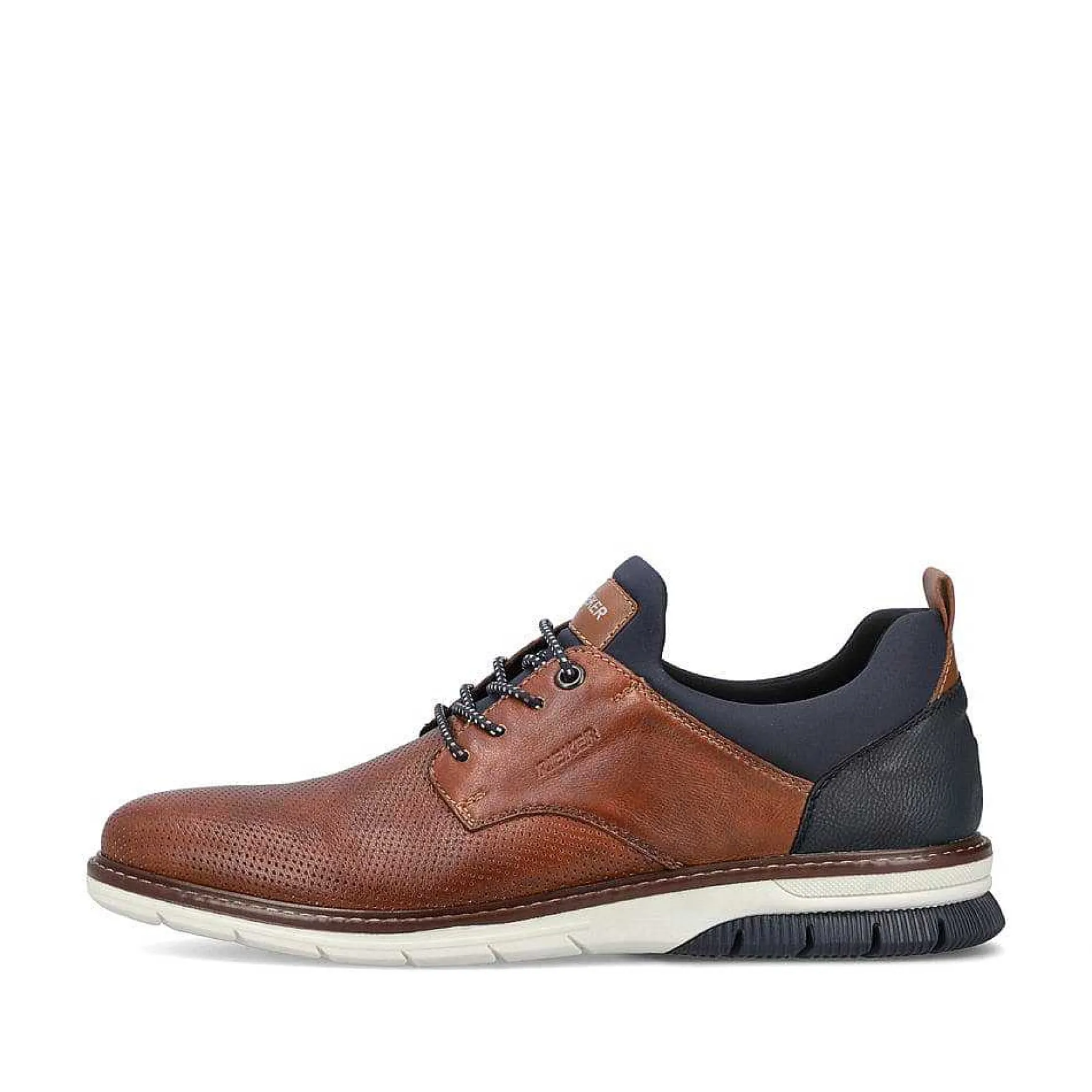 Rieker Men'S Slippers Caramel Brown-Pacific Blue