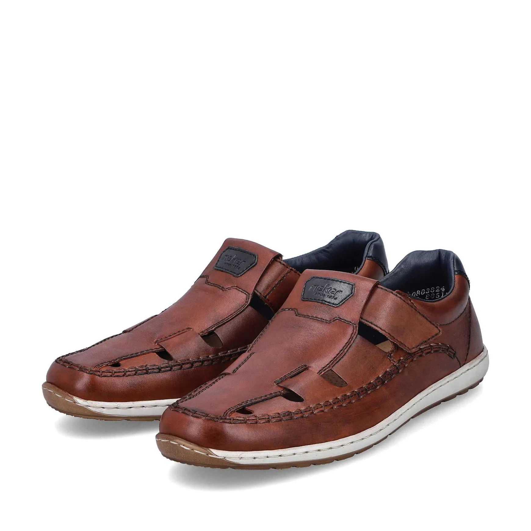 Rieker Men'S Slippers Chestnut Brown