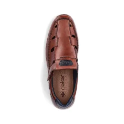 Rieker Men'S Slippers Chestnut Brown