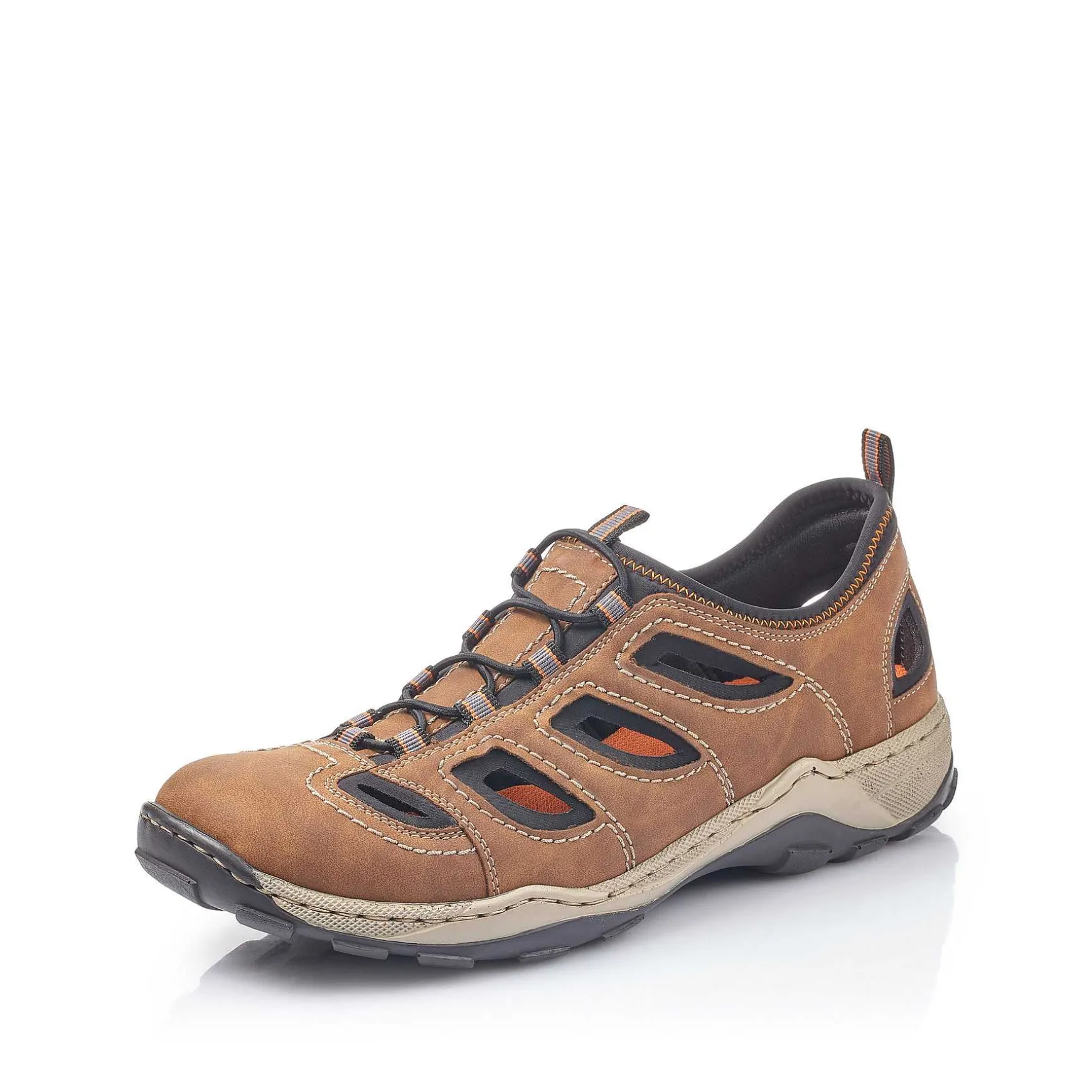 Rieker Men'S Slippers Cinnamon Brown