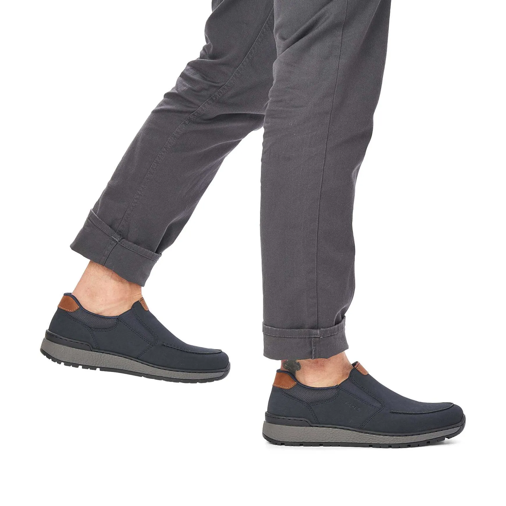 Rieker Men'S Slippers Dark Blue Noisette