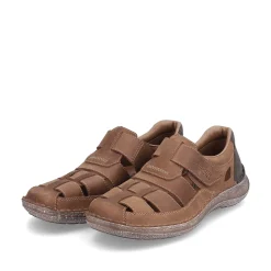Rieker Men'S Slippers Espresso Brown