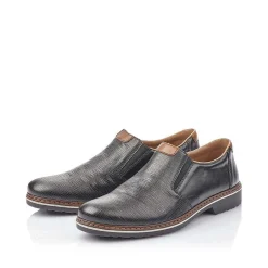 Rieker Men'S Slippers Glossy Black