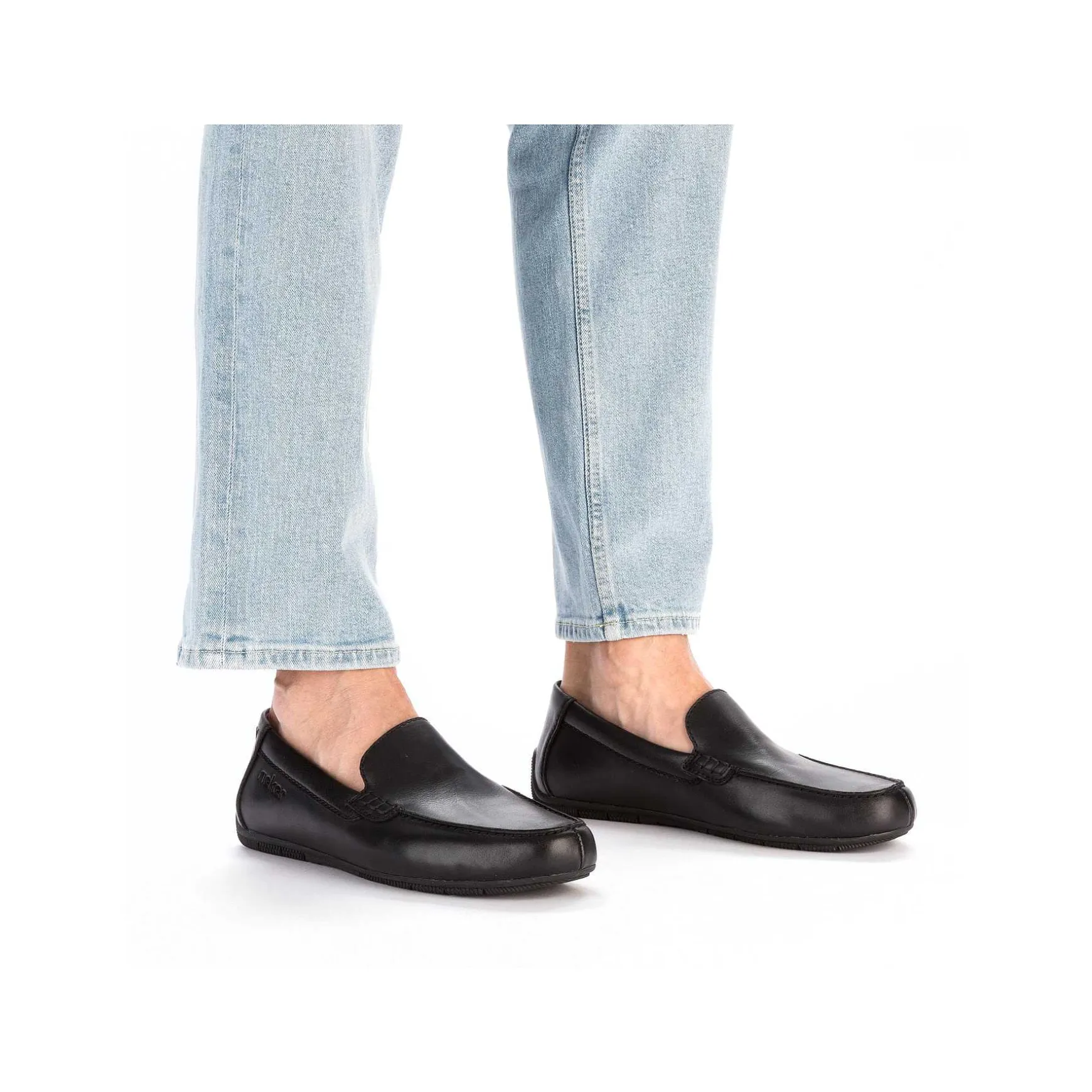 Rieker Men'S Slippers Glossy Black