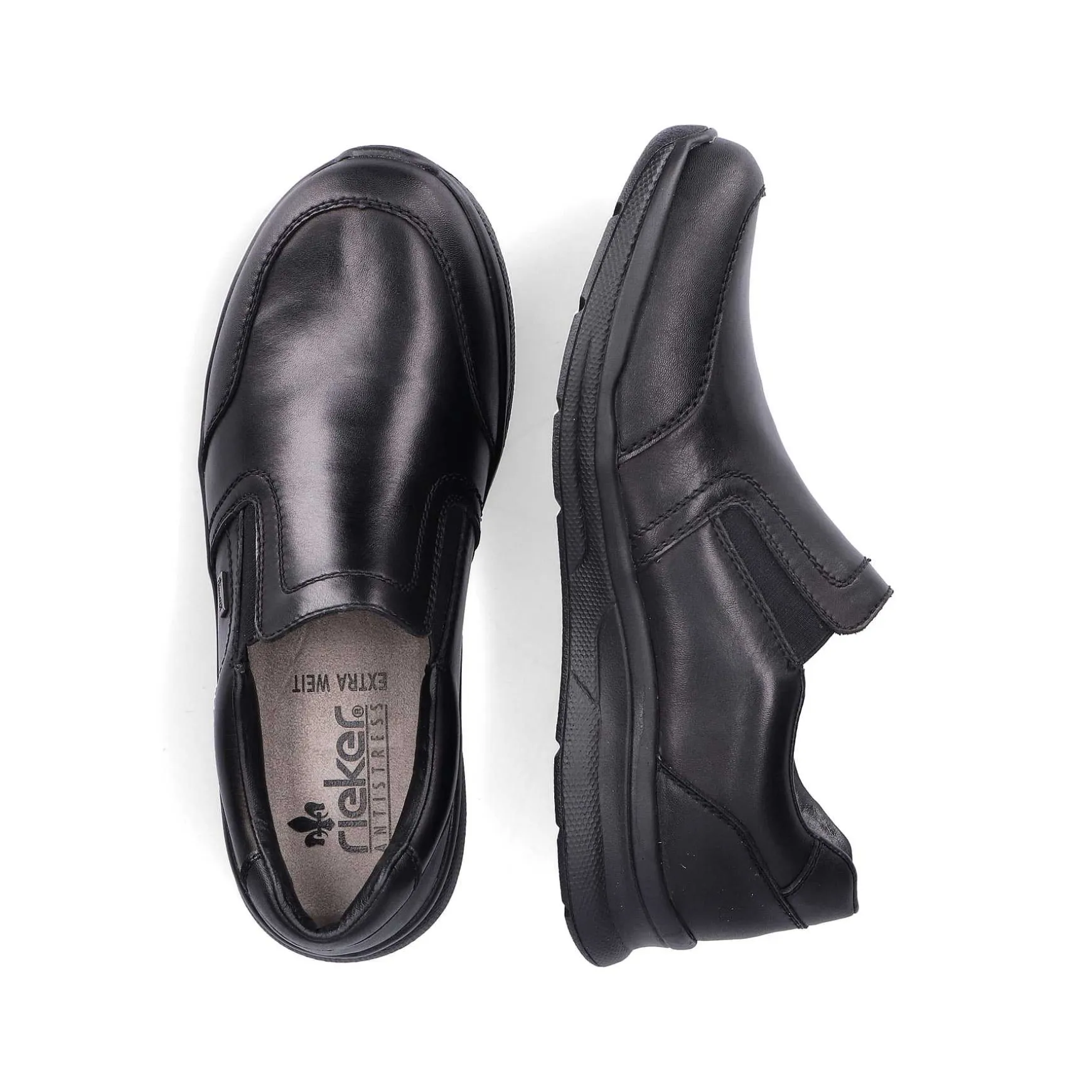 Rieker Men'S Slippers Glossy Black