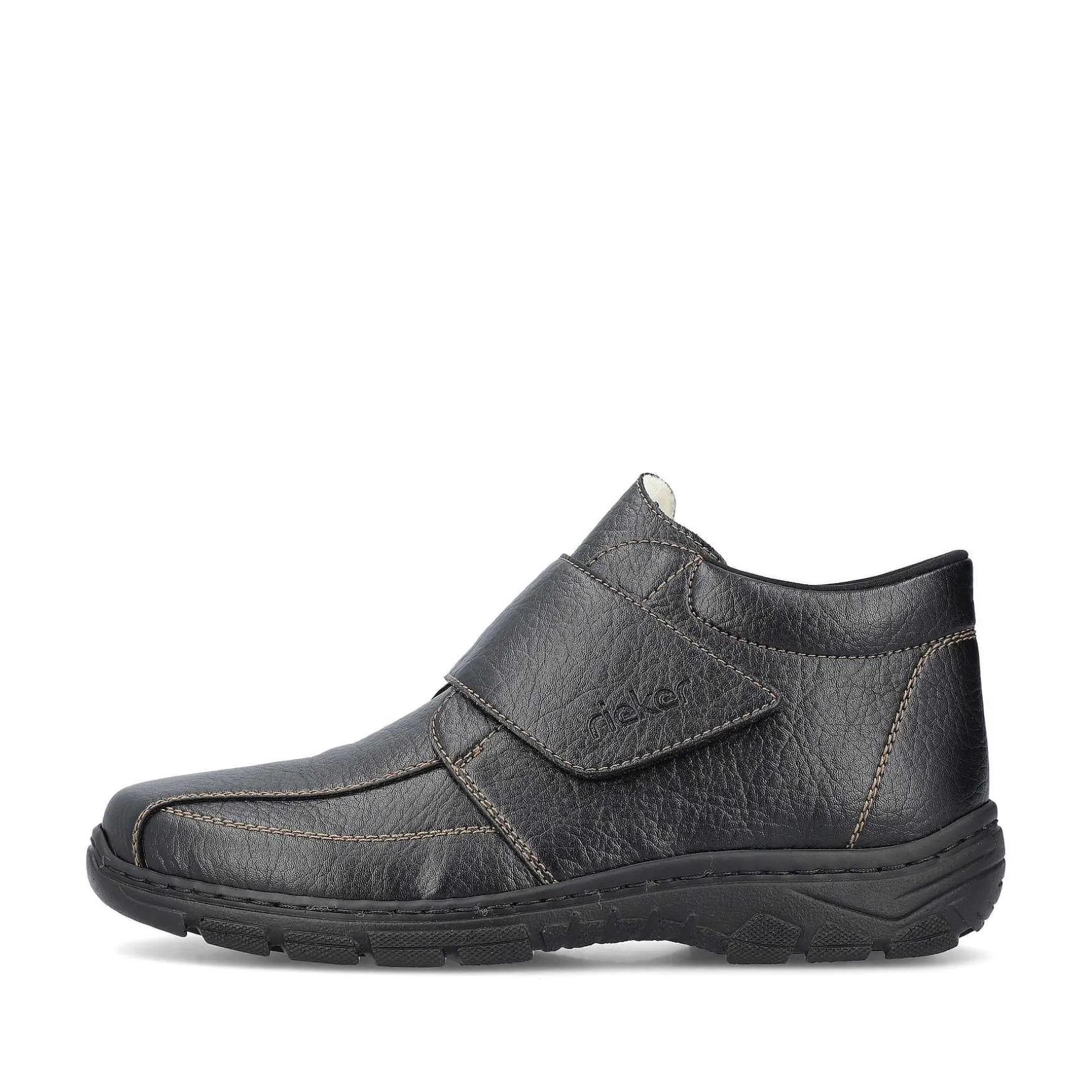Rieker Men'S Slippers Glossy Black