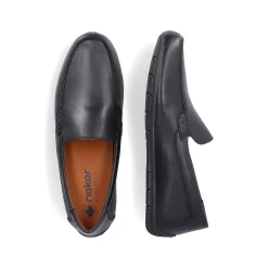 Rieker Men'S Slippers Glossy Black