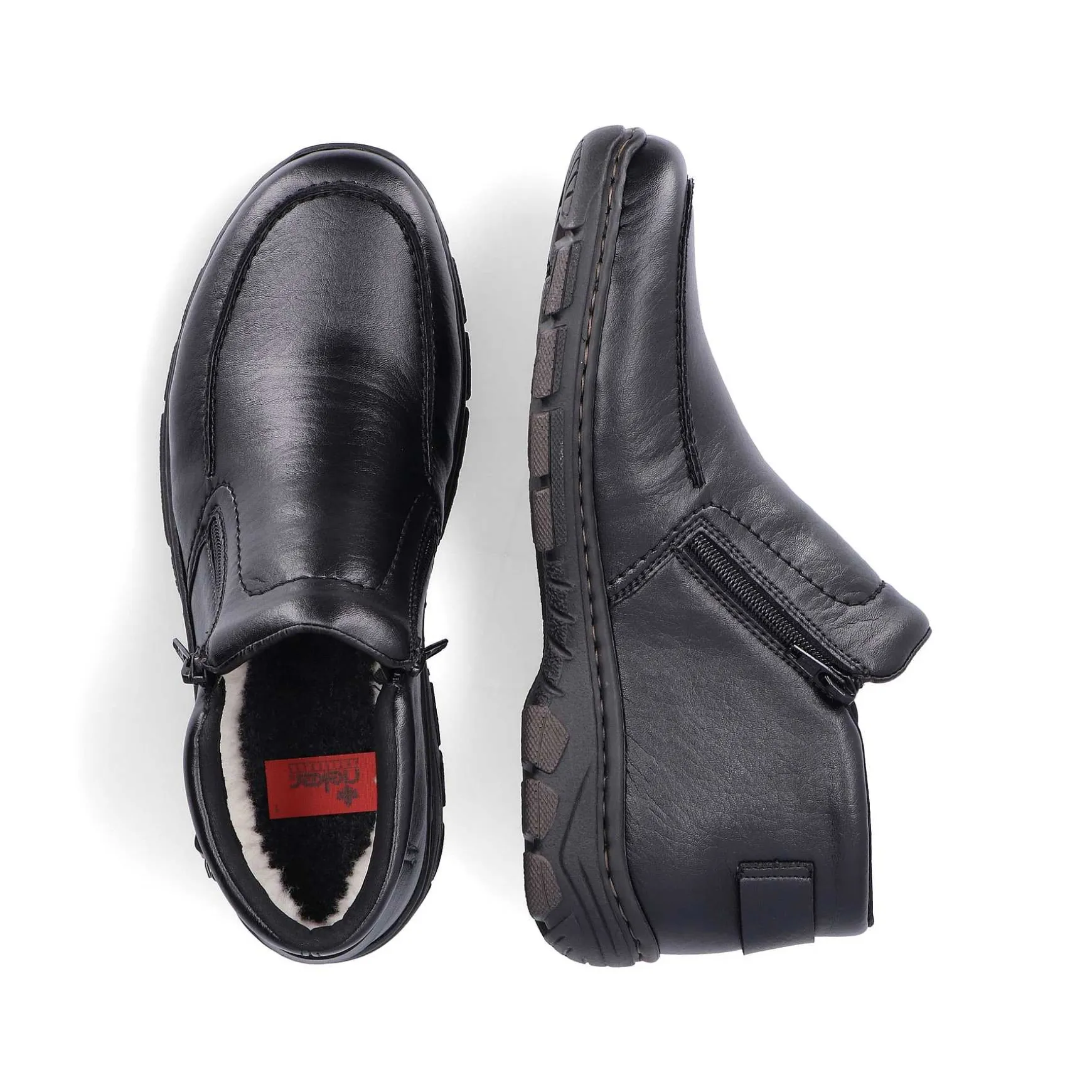Rieker Men'S Slippers Glossy Black