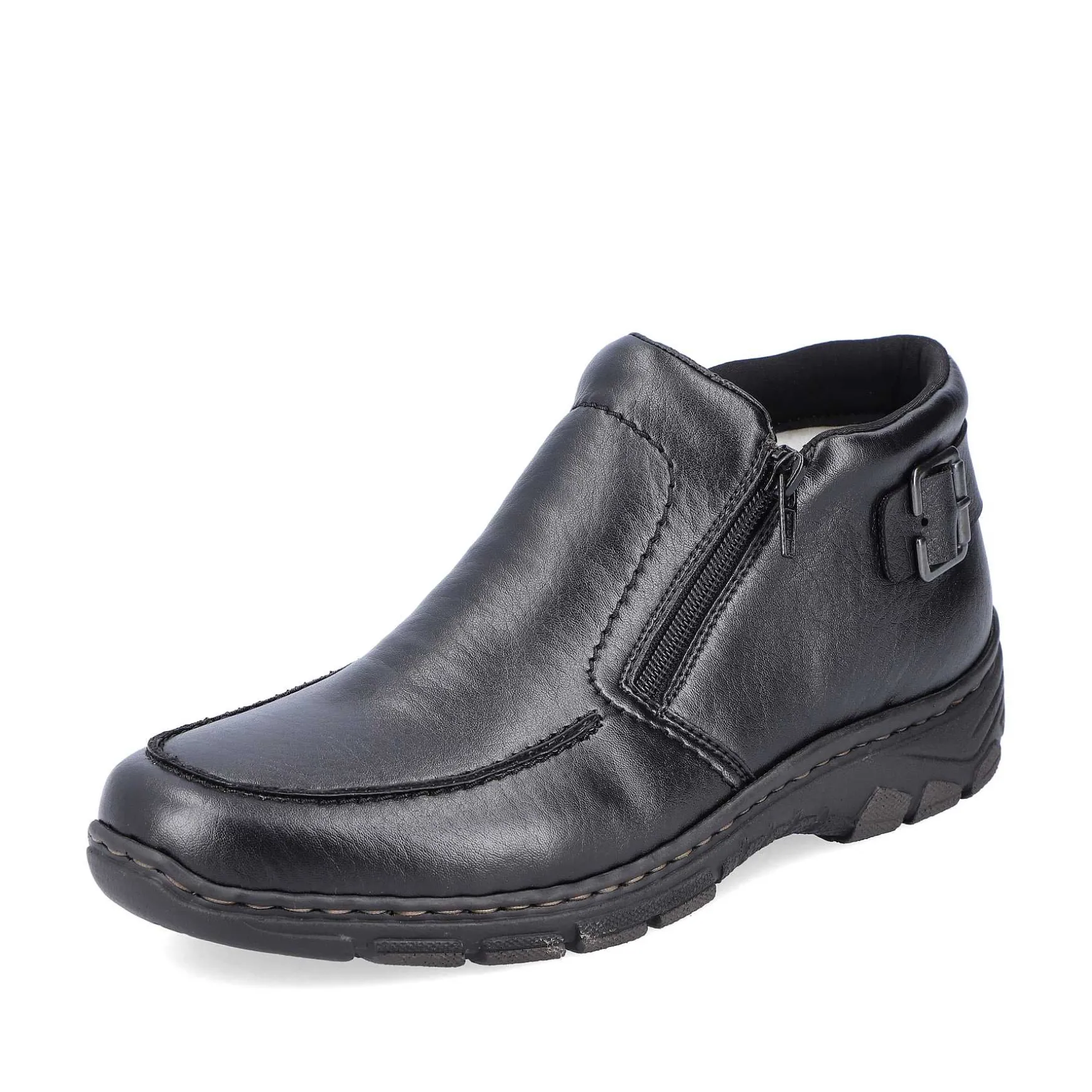 Rieker Men'S Slippers Glossy Black