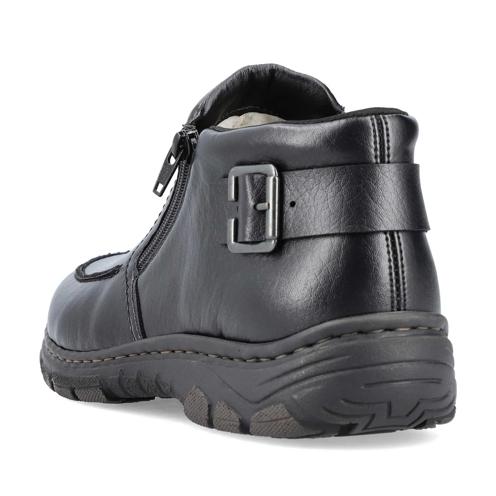 Rieker Men'S Slippers Glossy Black