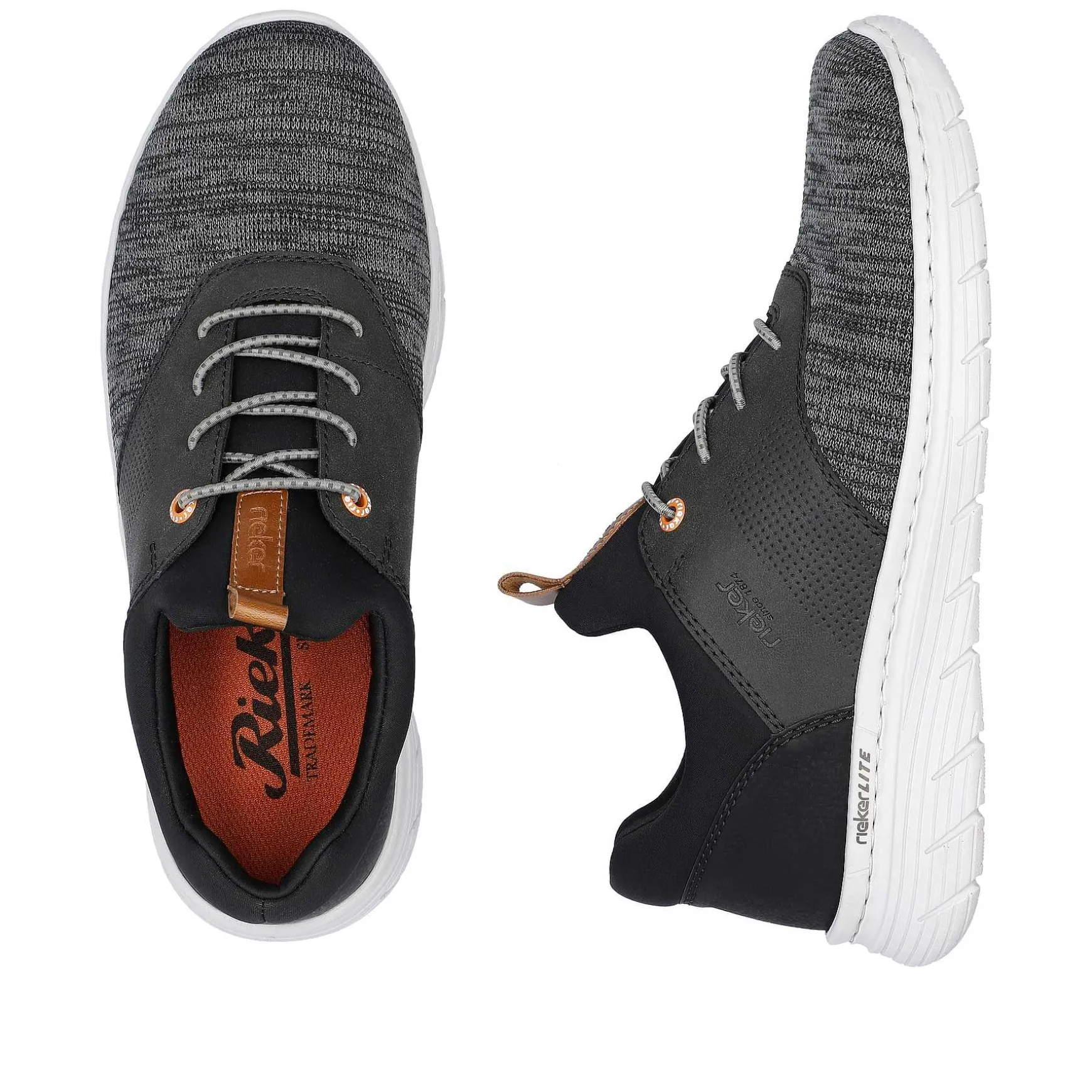 Rieker Men'S Slippers Graphite Black