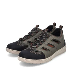 Rieker Men'S Slippers Green Grey