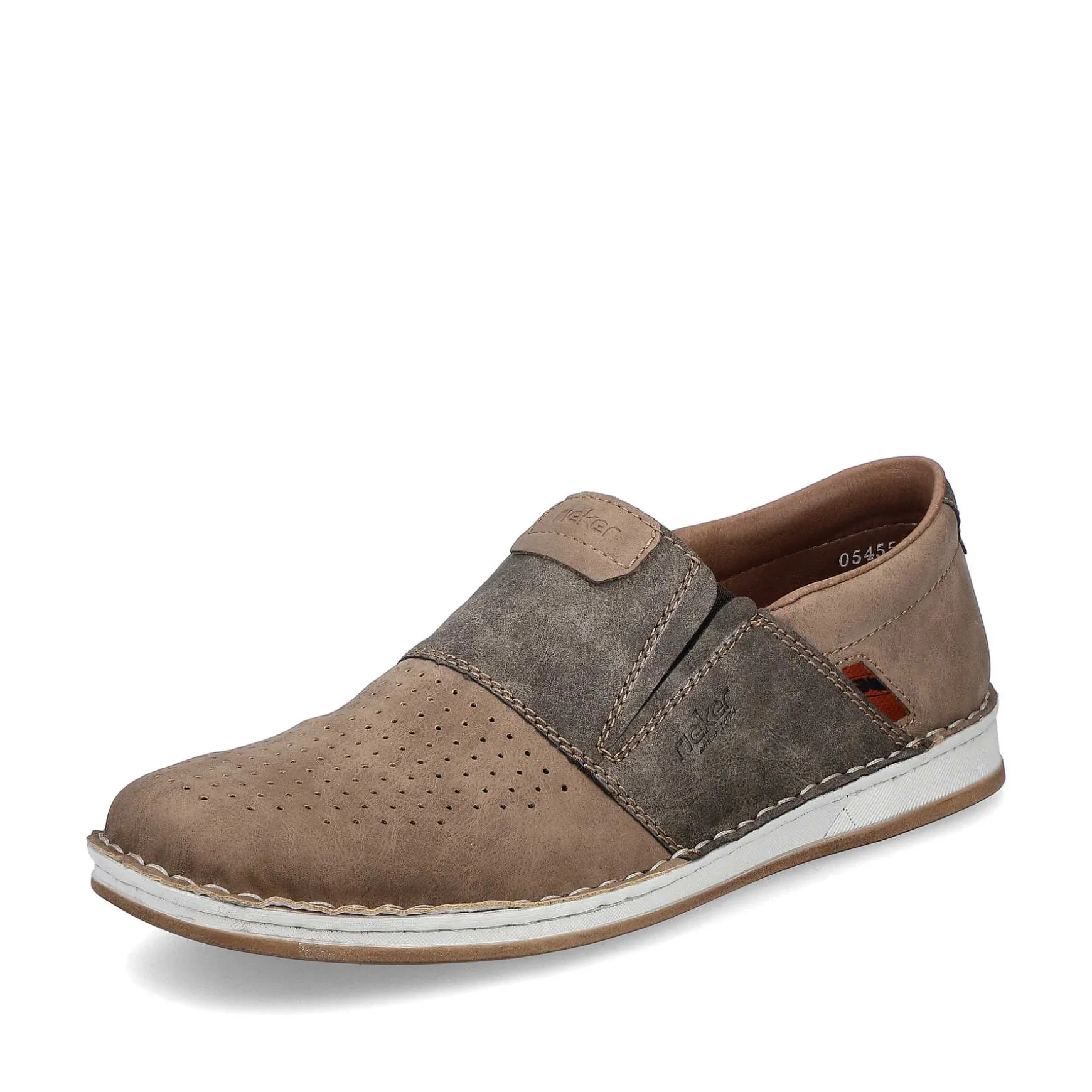 Rieker Men'S Slippers Light Beige-Stone Gray