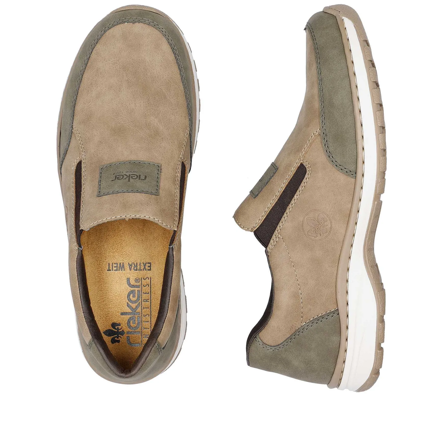 Rieker Men'S Slippers Light Beige
