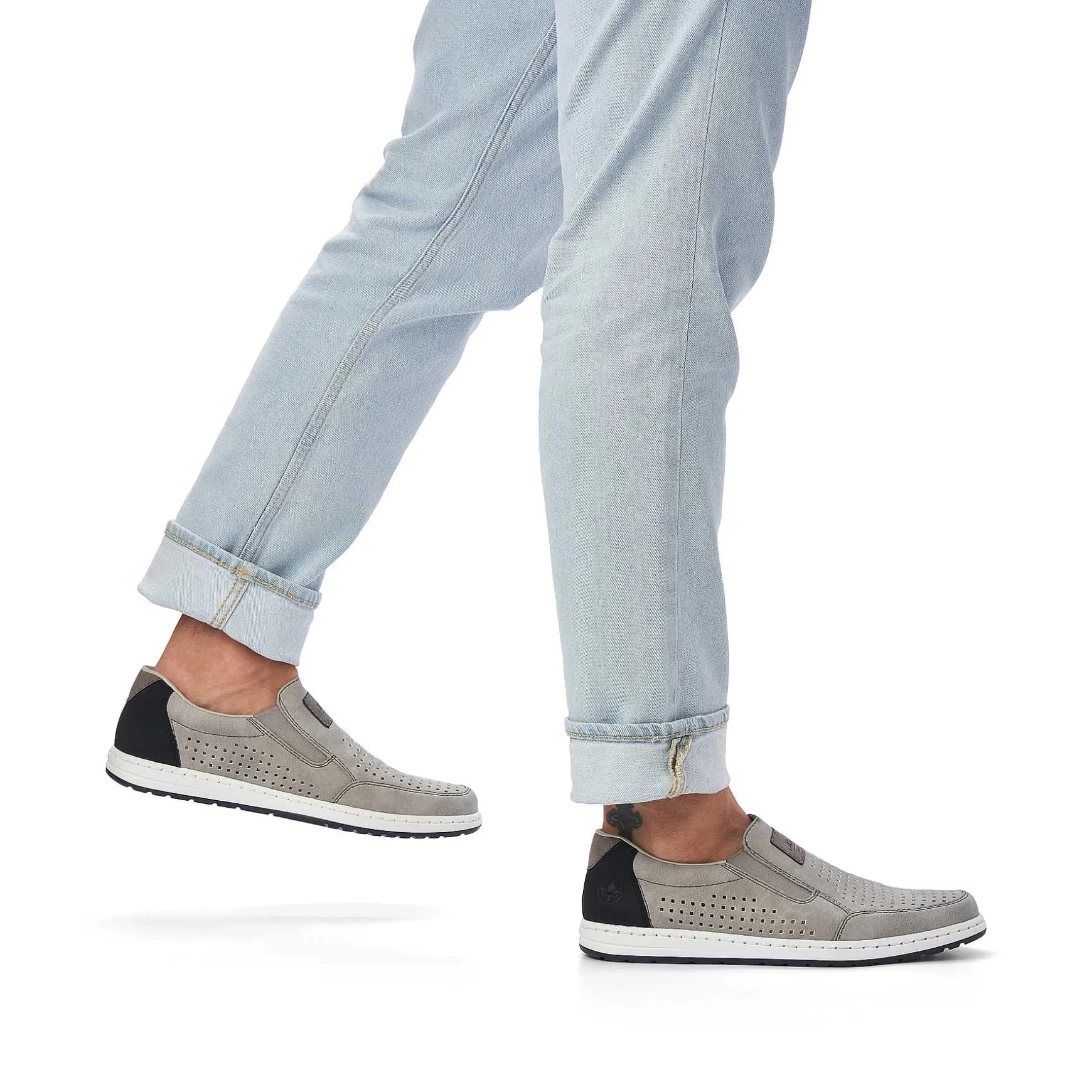Rieker Men'S Slippers Moon Grey