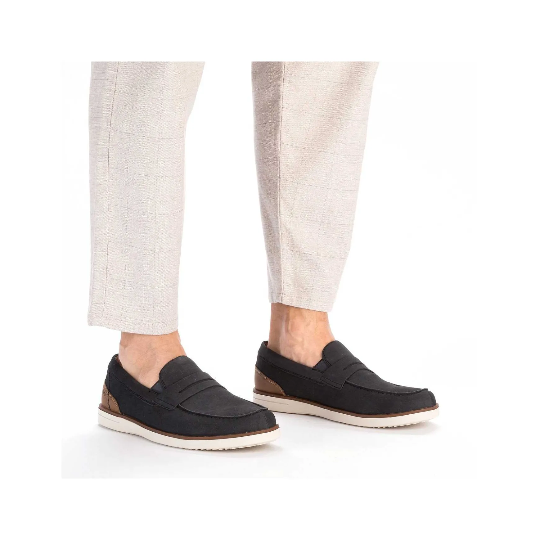 Rieker Men'S Slippers Navy Blue