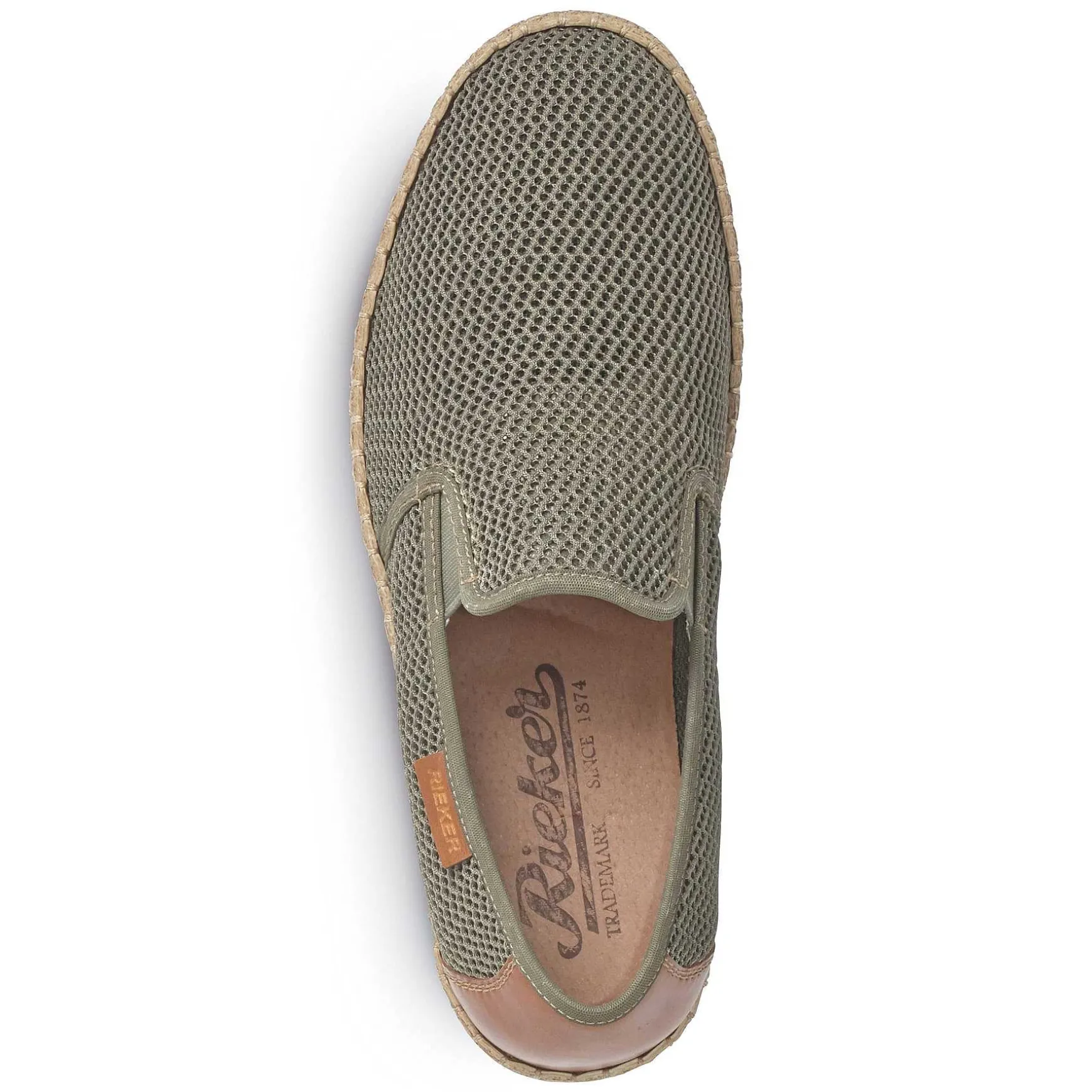 Rieker Men'S Slippers Olive Green