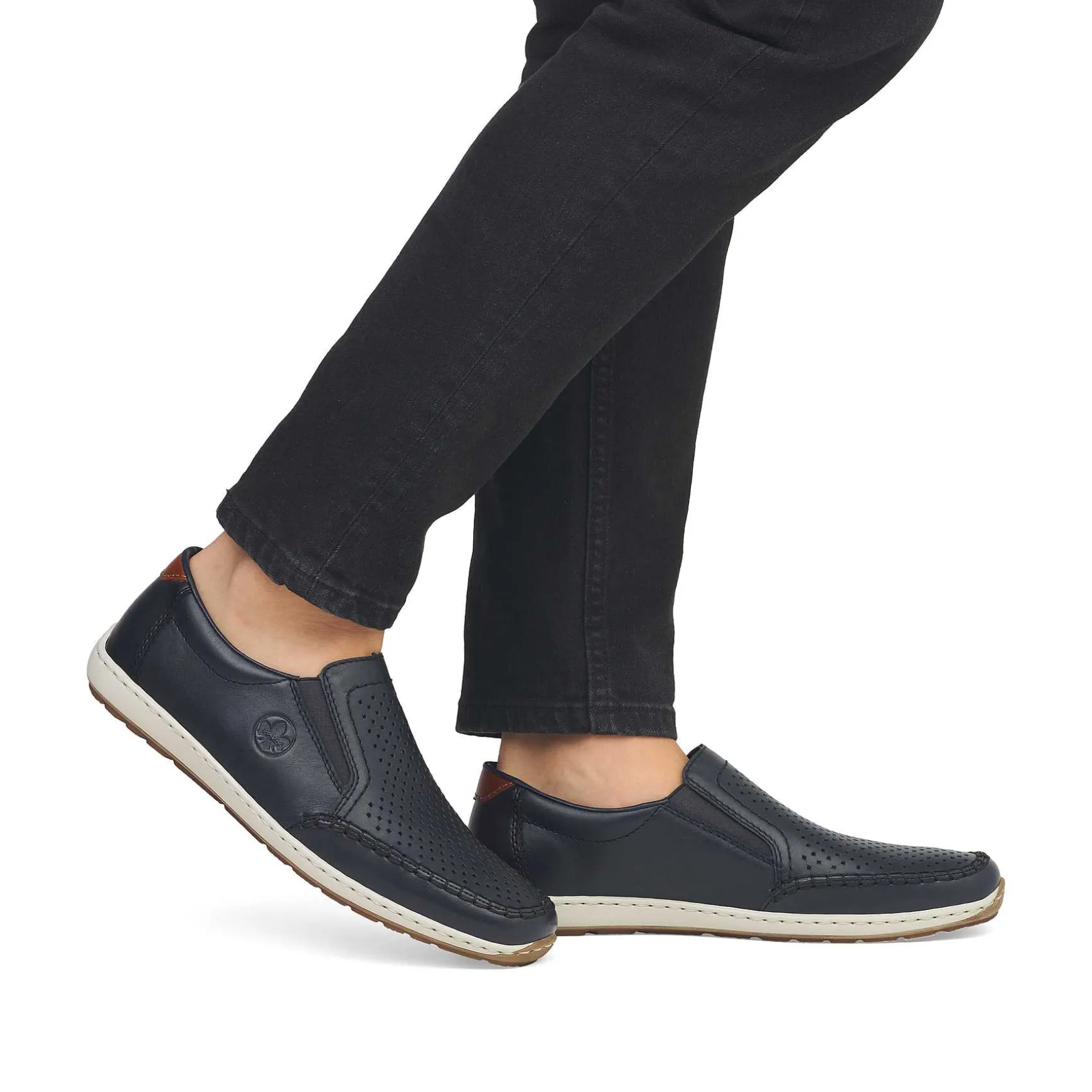 Rieker Men'S Slippers Steel Blue
