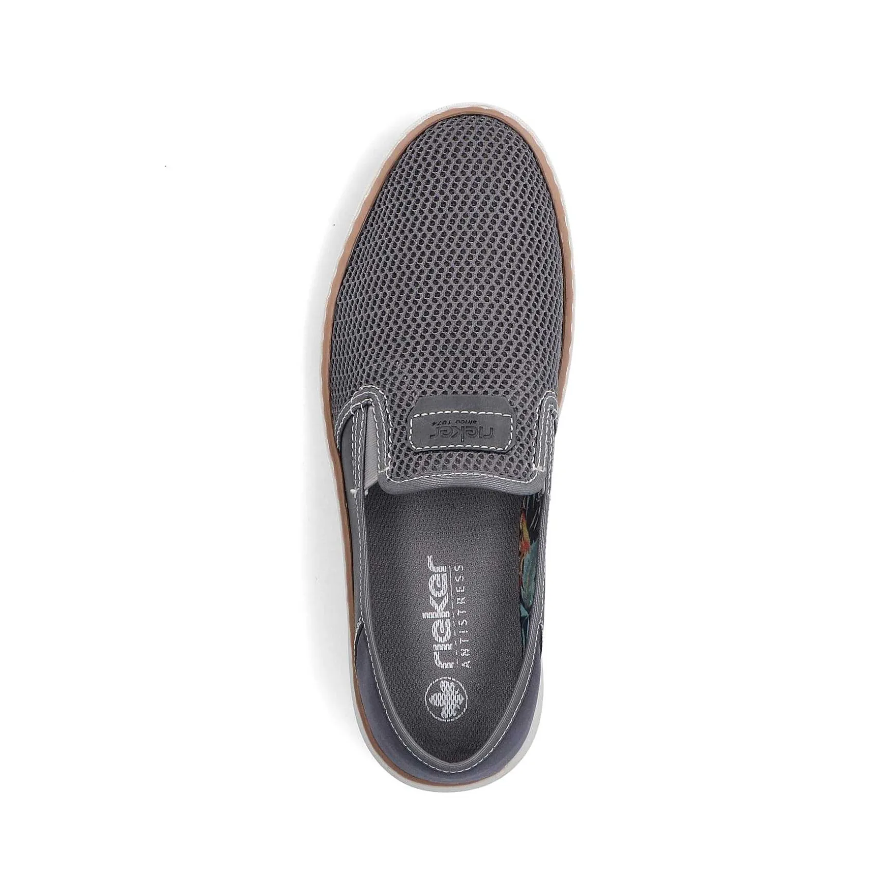 Rieker Men'S Slippers Stone Grey