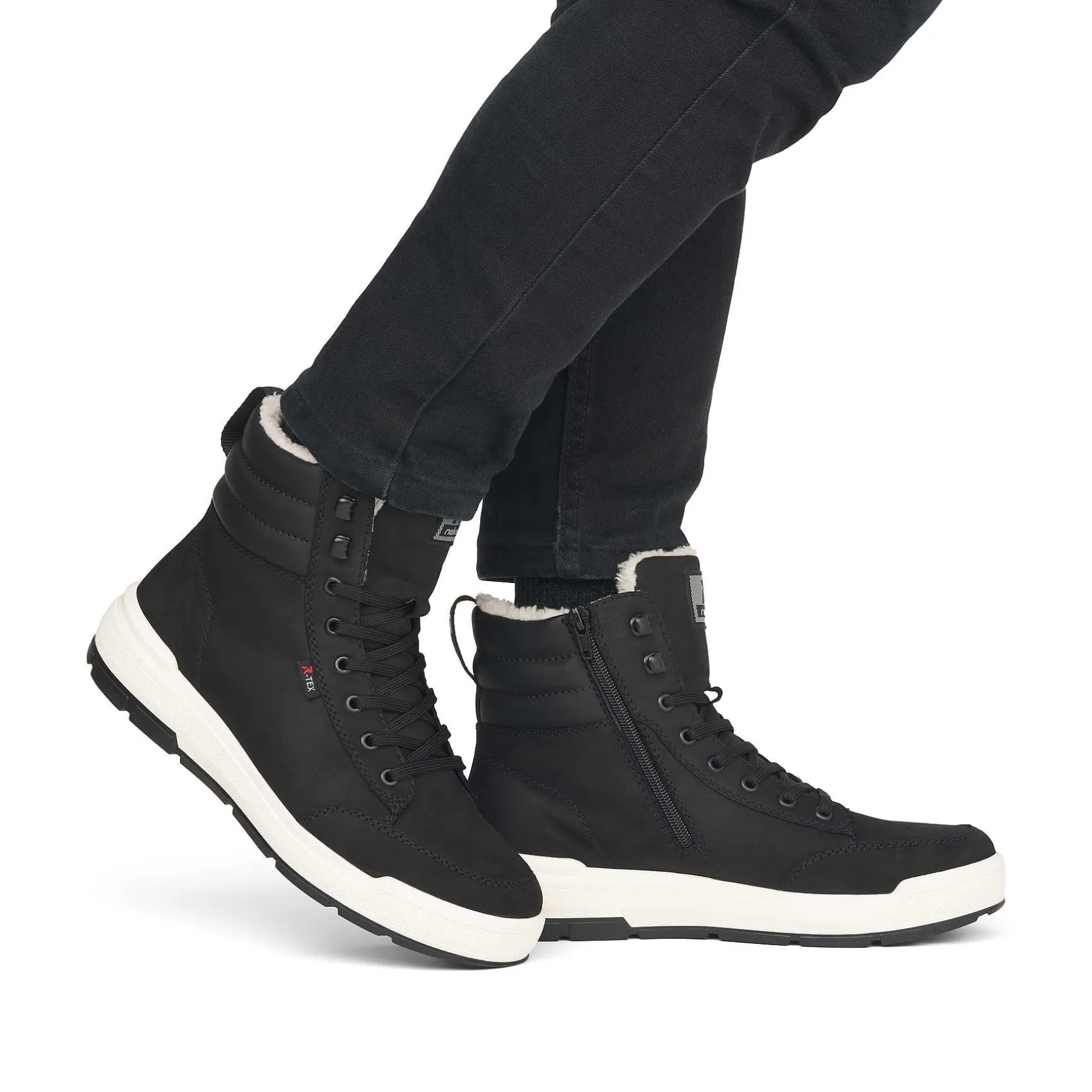 Rieker Men'S Sneaker High Steel Black
