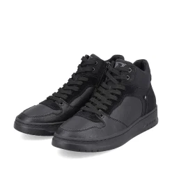 Rieker Men'S Sneaker High Steel Black