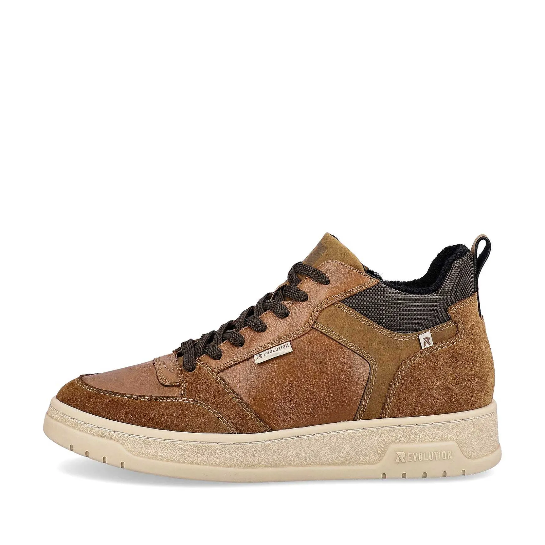 Rieker Men'S Sneaker High Caramel Brown