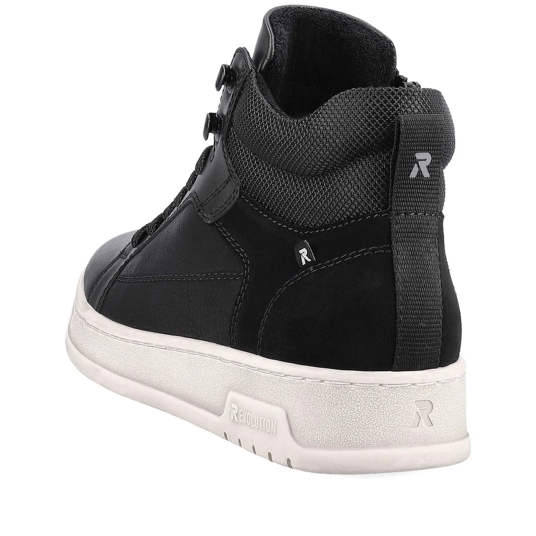 Rieker Men'S Sneaker High Steel Black