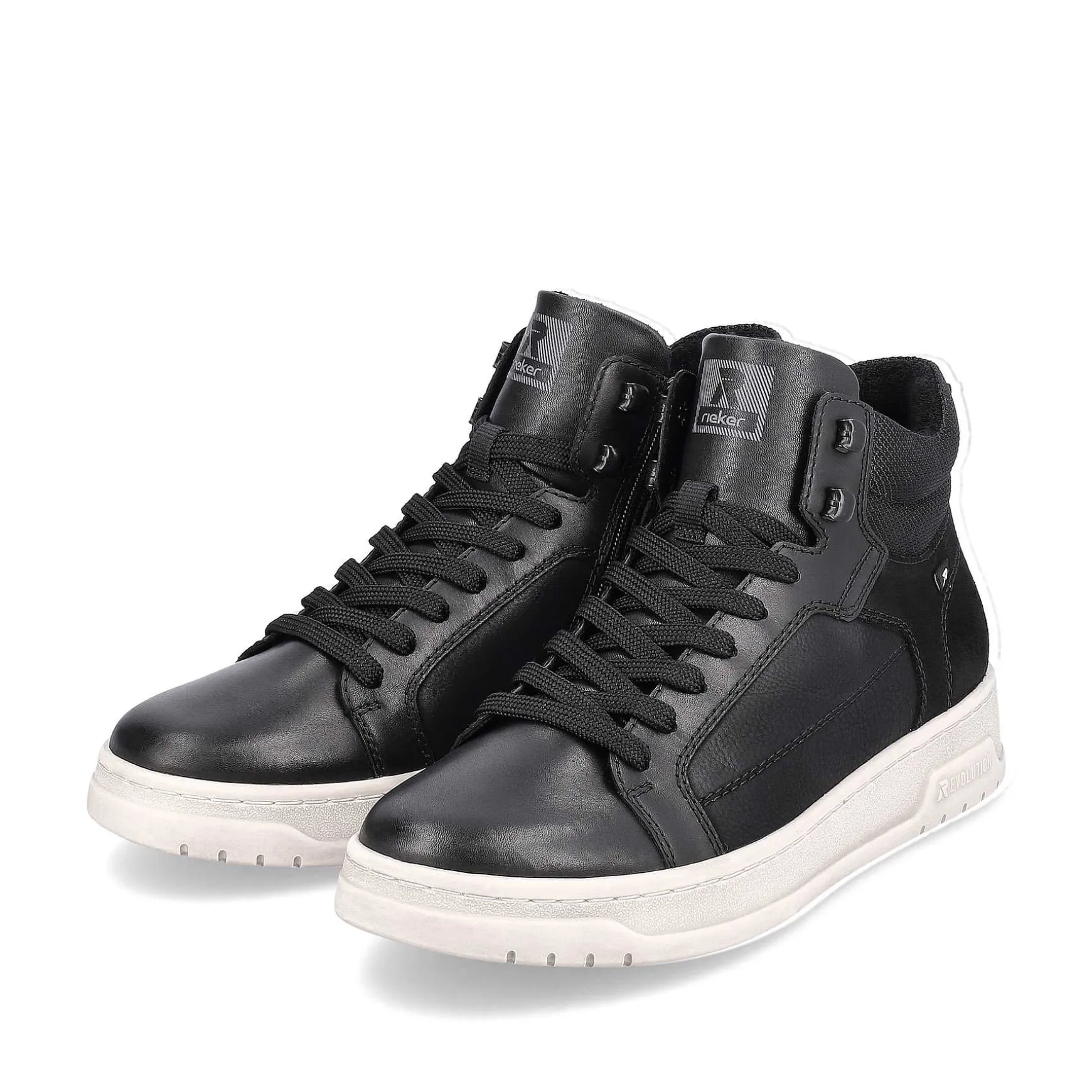 Rieker Men'S Sneaker High Steel Black
