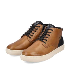 Rieker Men'S Sneaker High Caramel Brown