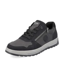 Rieker Men'S Sneaker Low Asphalt Black