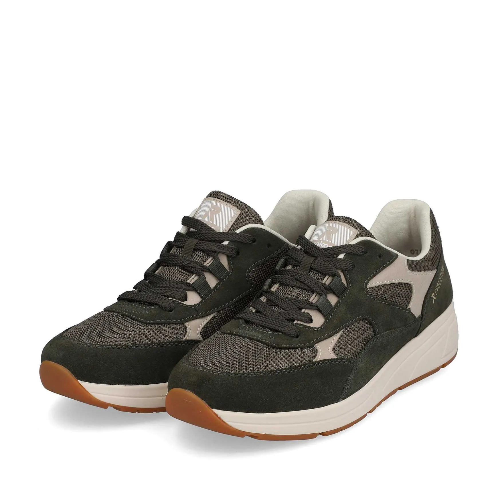 Rieker Men'S Sneaker Low Army Green