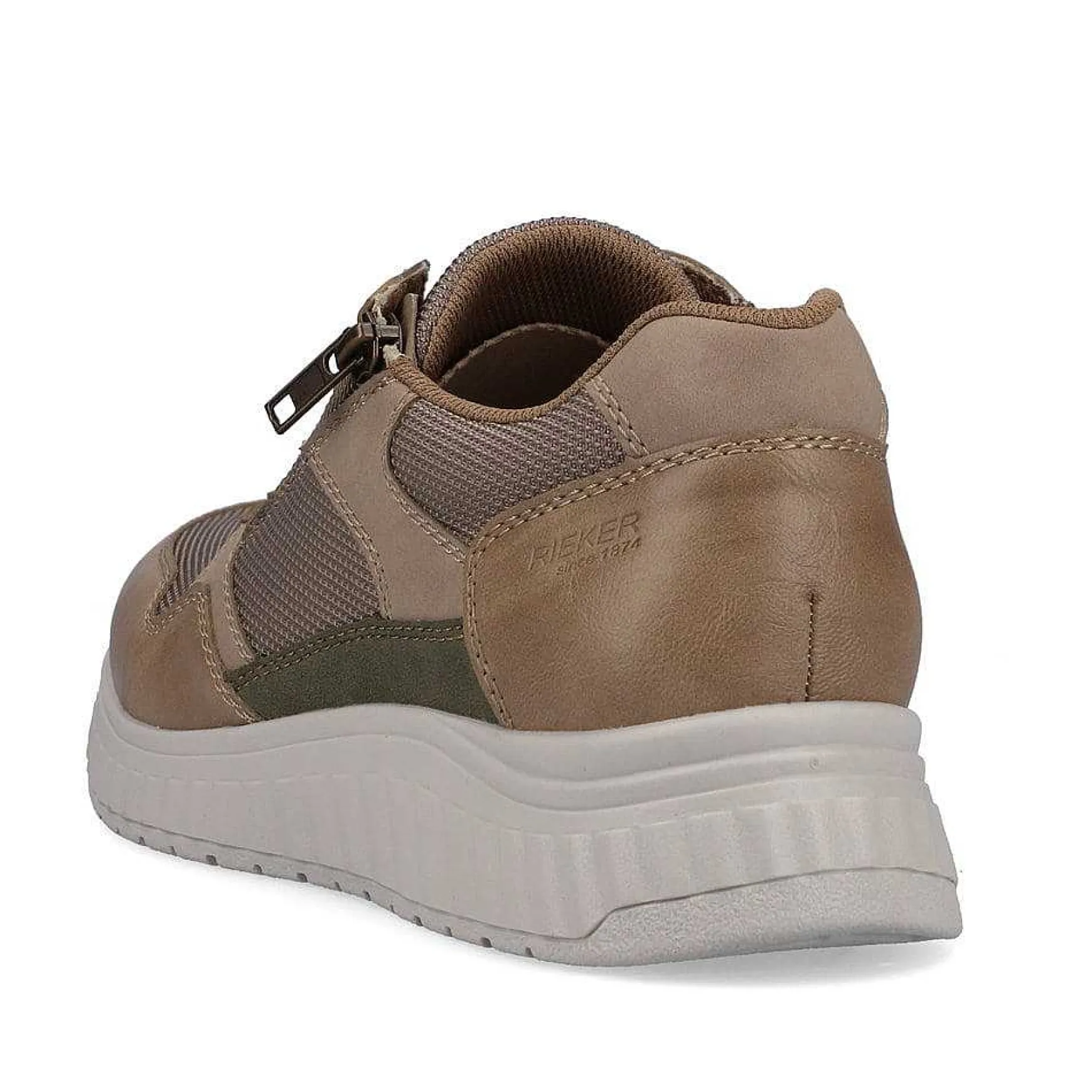 Rieker Men'S Sneaker Low Beige-Pure White