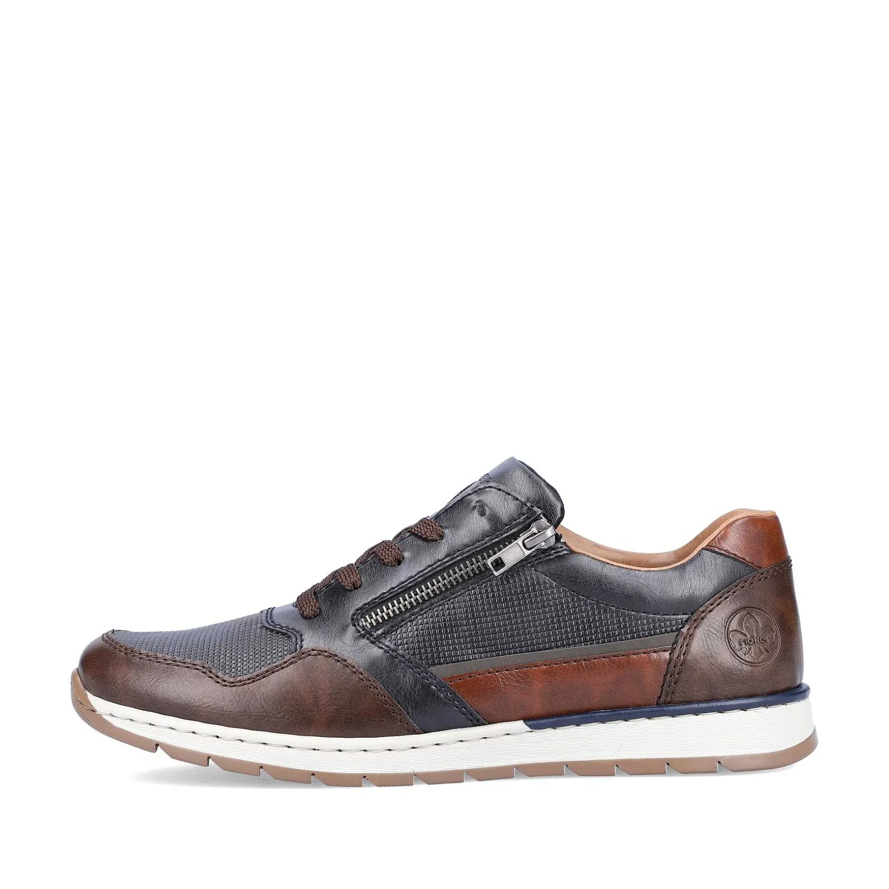 Rieker Men'S Sneaker Low Blue Gray