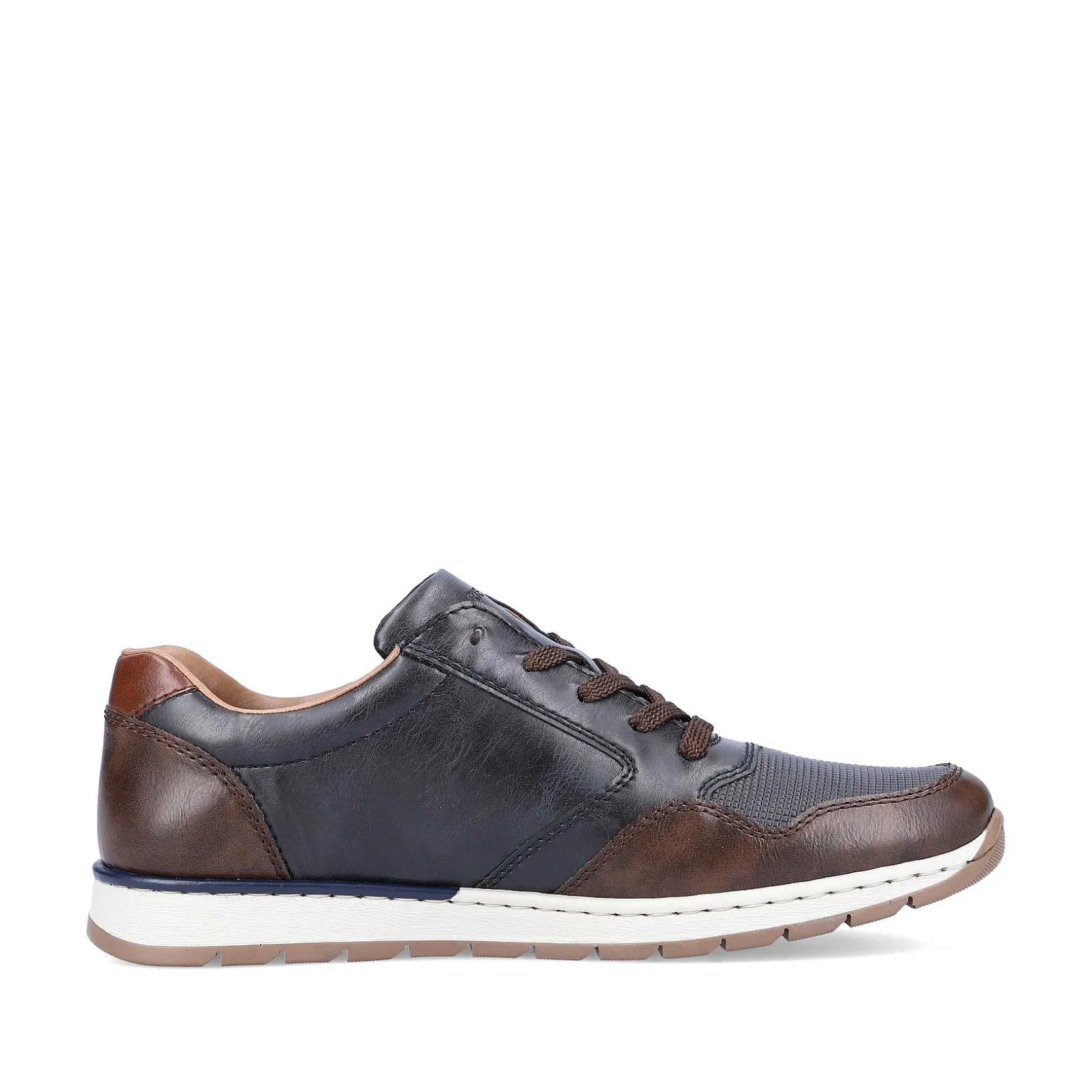 Rieker Men'S Sneaker Low Blue Gray