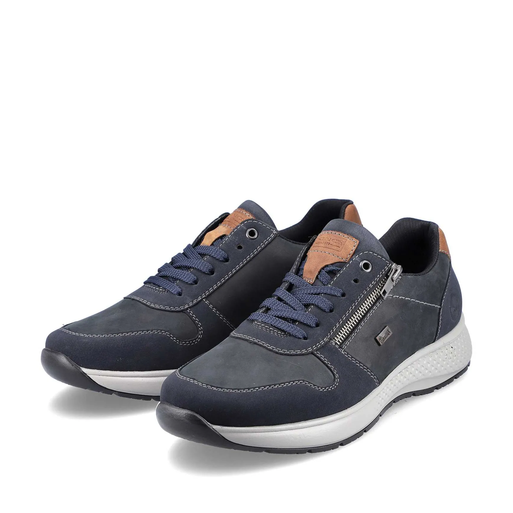 Rieker Men'S Sneaker Low Blue Gray
