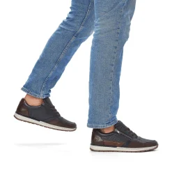 Rieker Men'S Sneaker Low Blue Gray