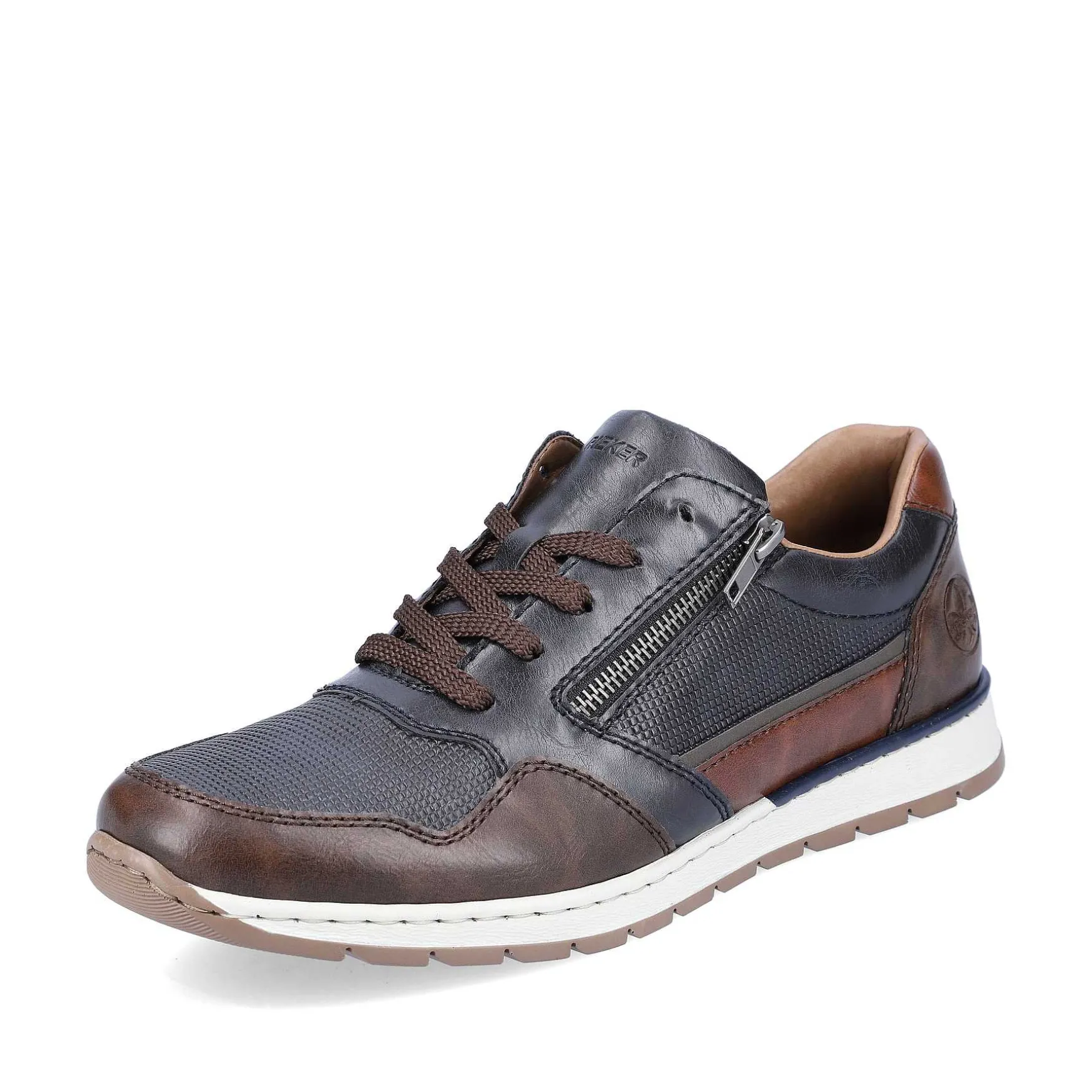 Rieker Men'S Sneaker Low Blue Gray